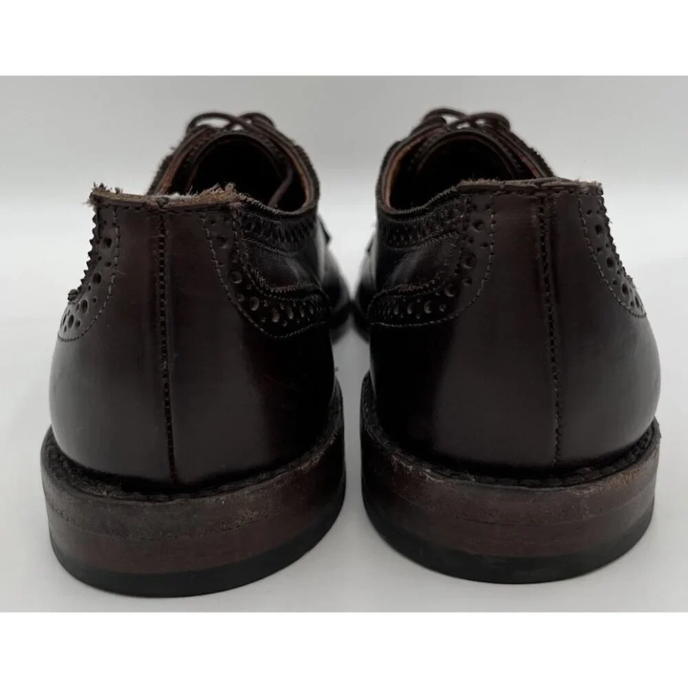 Allen Edmonds Lexington Oxford Brogue Cap-Toe Shoes Leather Dark Brown 10.5D